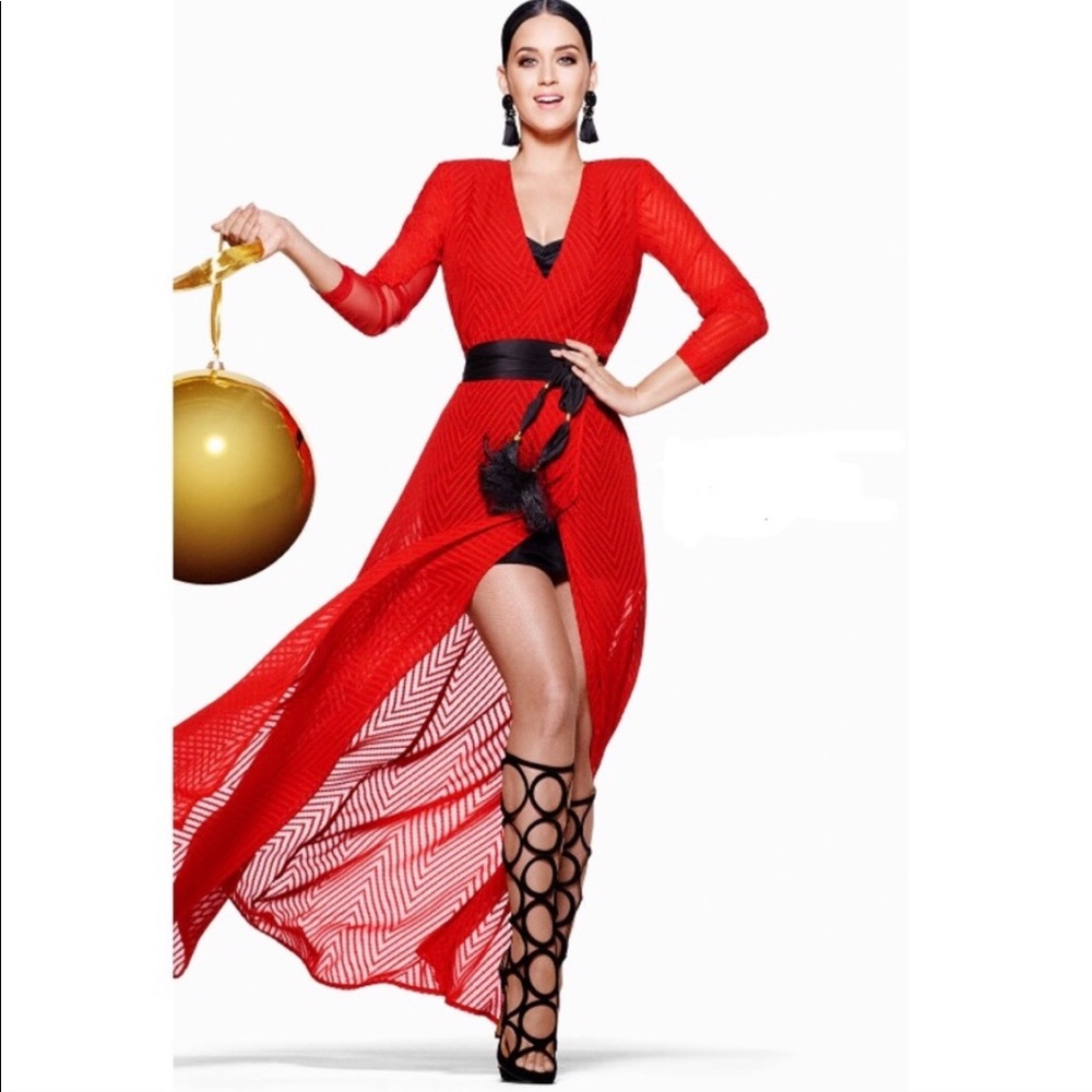 Women’s red maxi dress